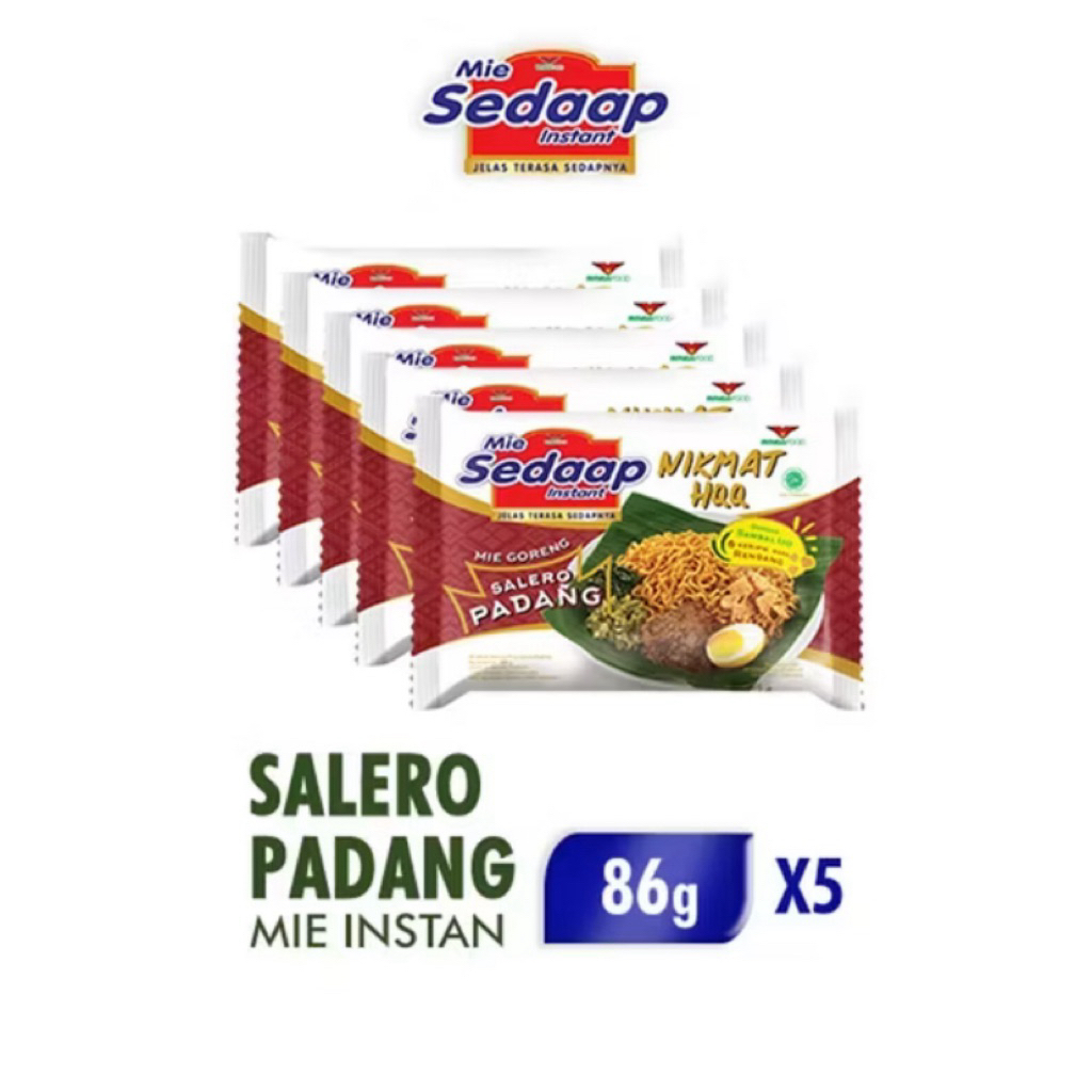 

Mie Sedaap Salero Padang 86g x 5 – Mie Goreng Rasa Rendang Asli! | Sembako Express