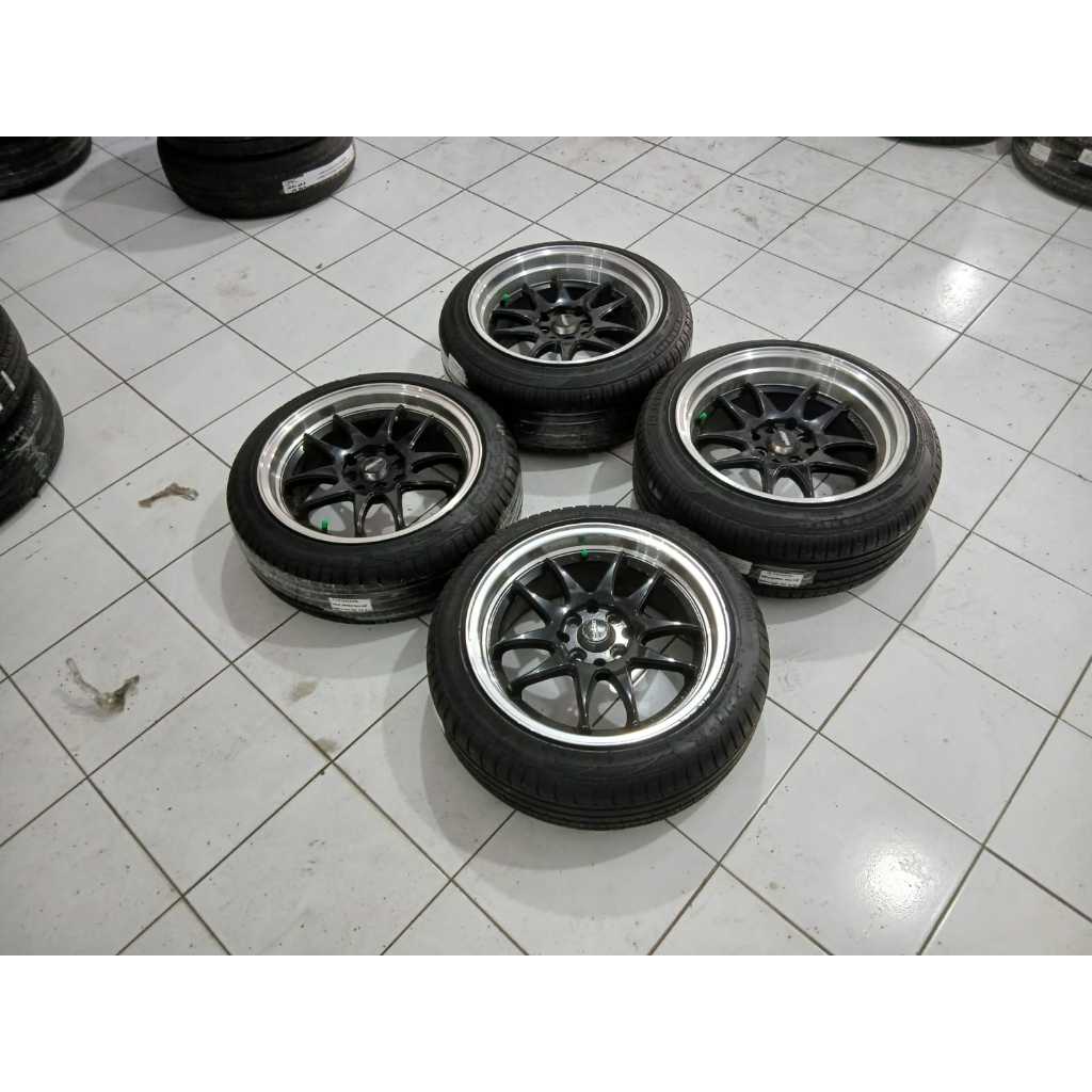 VELG RACING SECOND ASTRO RING 16 PLUS BAN COCOK BUAT MOBIL MOBILIO,SIGRA,IGNIS,AVANZA,AYLA DLL.