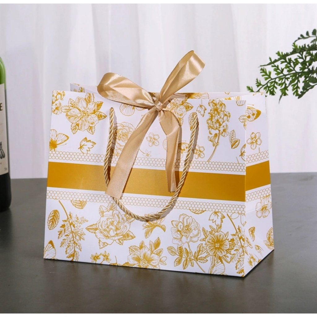 

BEST SELLER GOODIE BIRTHDAY BAG FLOWER BLUE LINE PREMIUM TAS KADO PITA HAMPERS GIFT