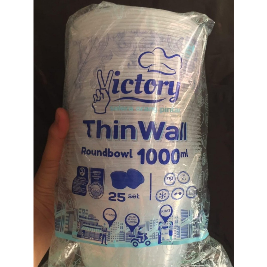 Victory Thinwall Roundbowl 1000ml