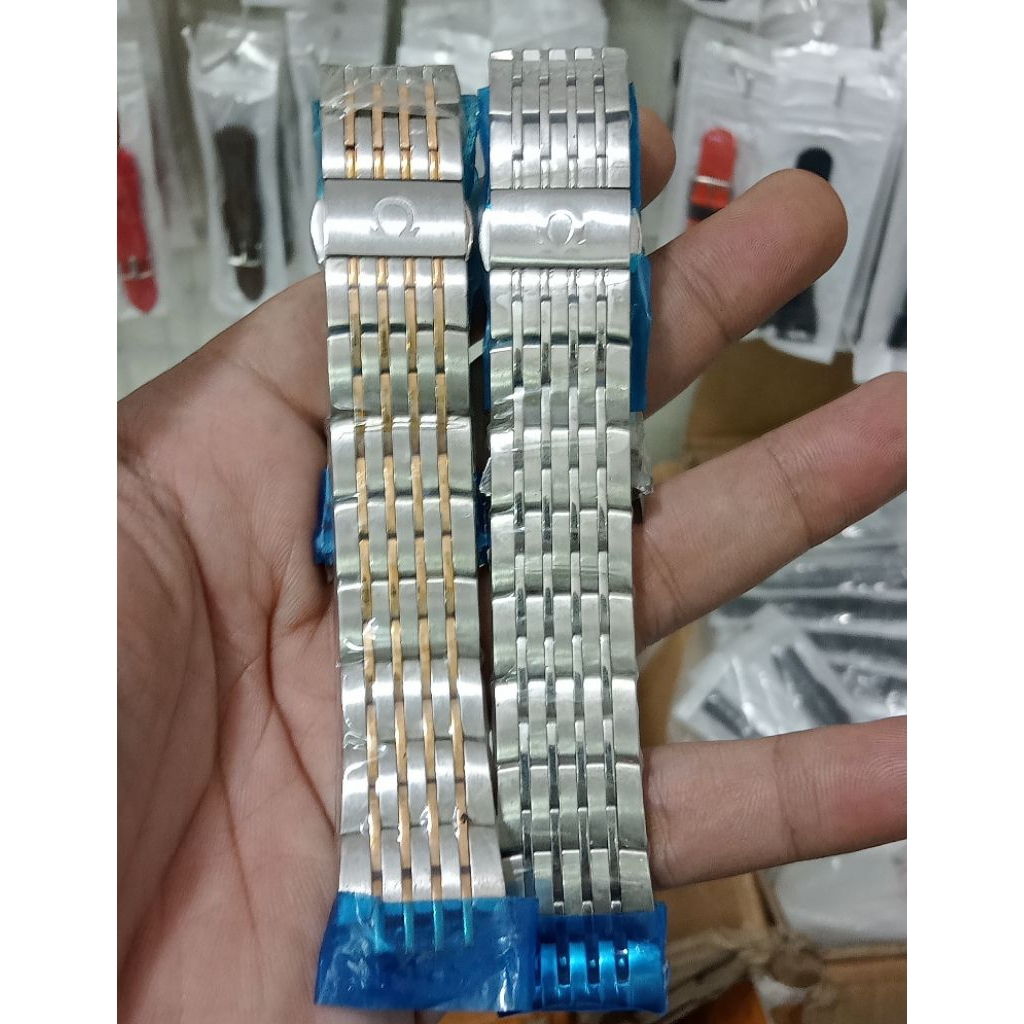 STRAP TALI JAM TANGAN RANTAI OMEGA SEAMASTER SPEEDMASTER DEVILE NINE RANTAI STAINLESS STEEL PADAT