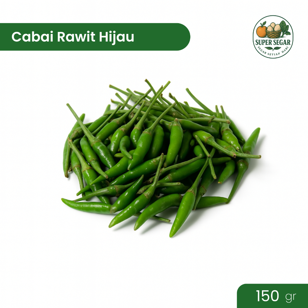

Cabe Rawit Hijau 150-1000gr Super Segar