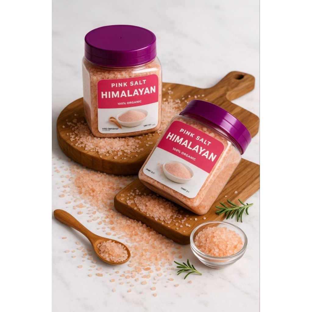 

Garam Himalayah Kasar 500 Gr Toples | Garam Himalayan Coarse | Garam Himalayan Pink Salt