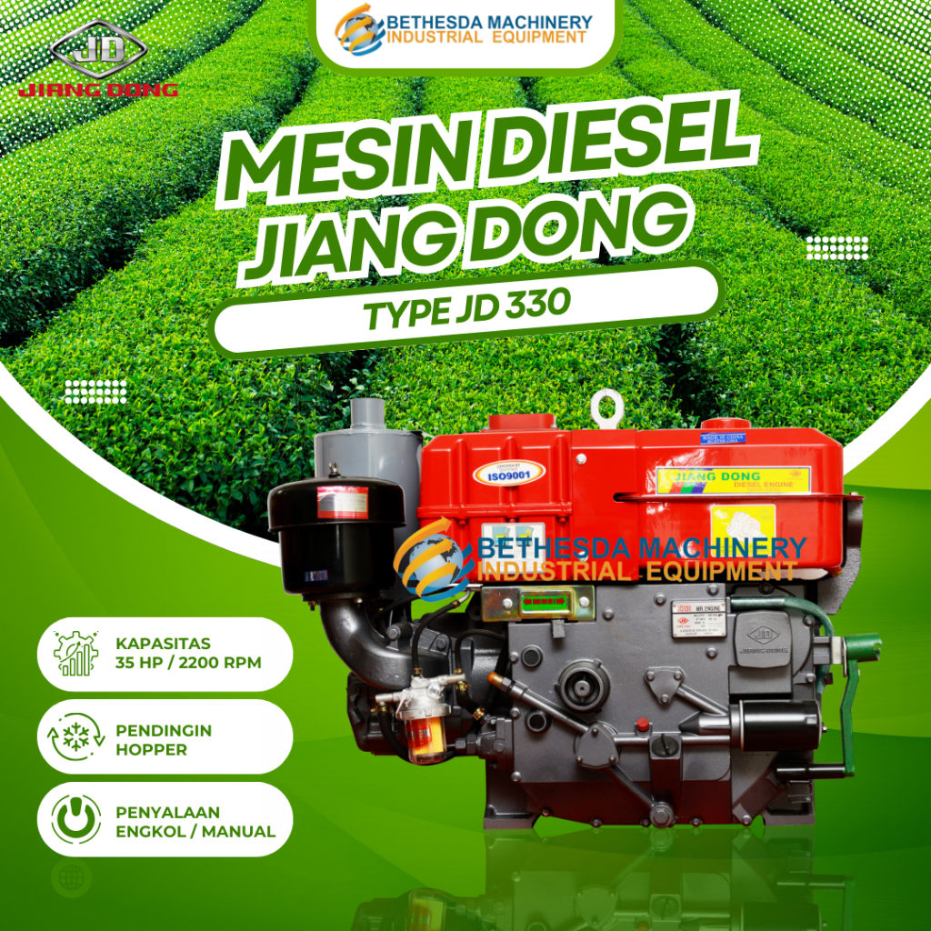 Diesel Engine Penggerak Jiangdong 35Hp JD 330 Mesin Hopper 35PK