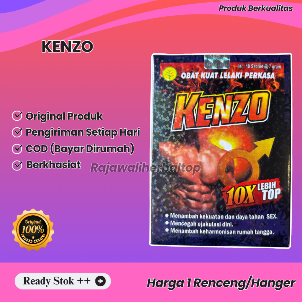 

Kenzo Kapsul Original 100% (Stamina Pria Dewasa)