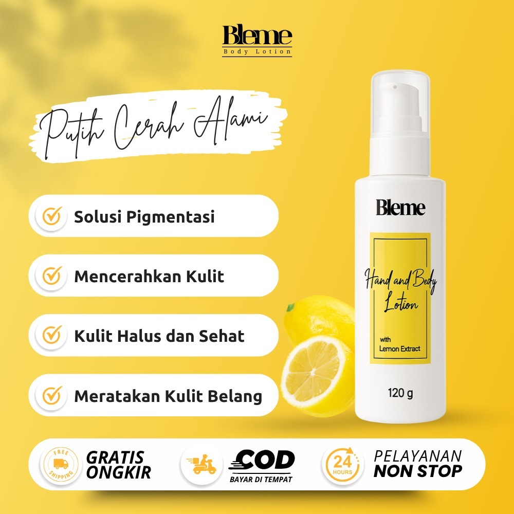 Bleme Body Lotion Pemutih Badan Permanen Bleme Body Lotion Pemutih Badan Permanen - Mencerahkan & Me