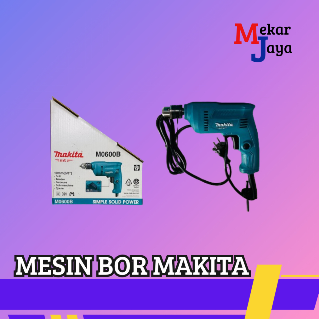 MAKITA MESIN BOR M0600B MESIN BOR MAKITA LISTRIK MESIN BOR KAYU & BESI