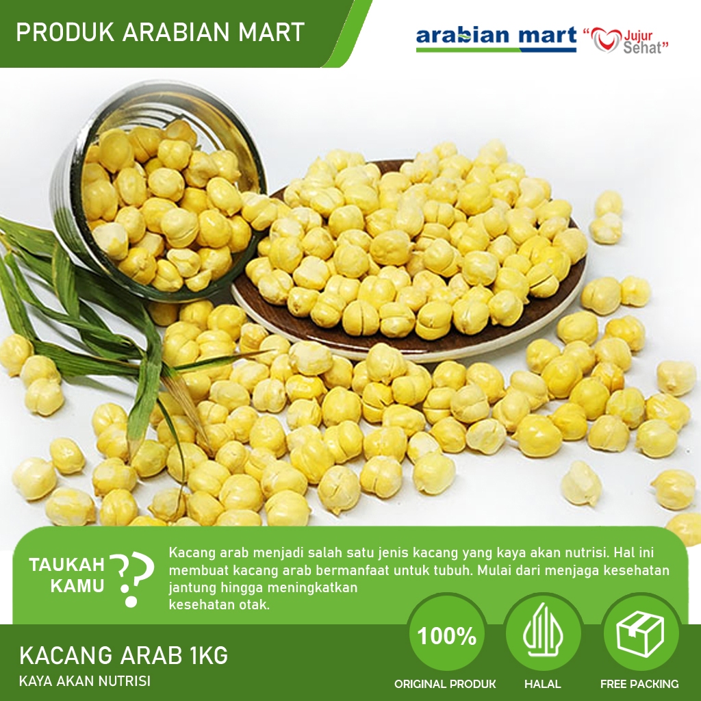 

Arabian Food Kacang Arab 1kg Cocok Untuk Oleh oleh Haji Umroh Kualitas Premium - KACANG ARAB 1KG