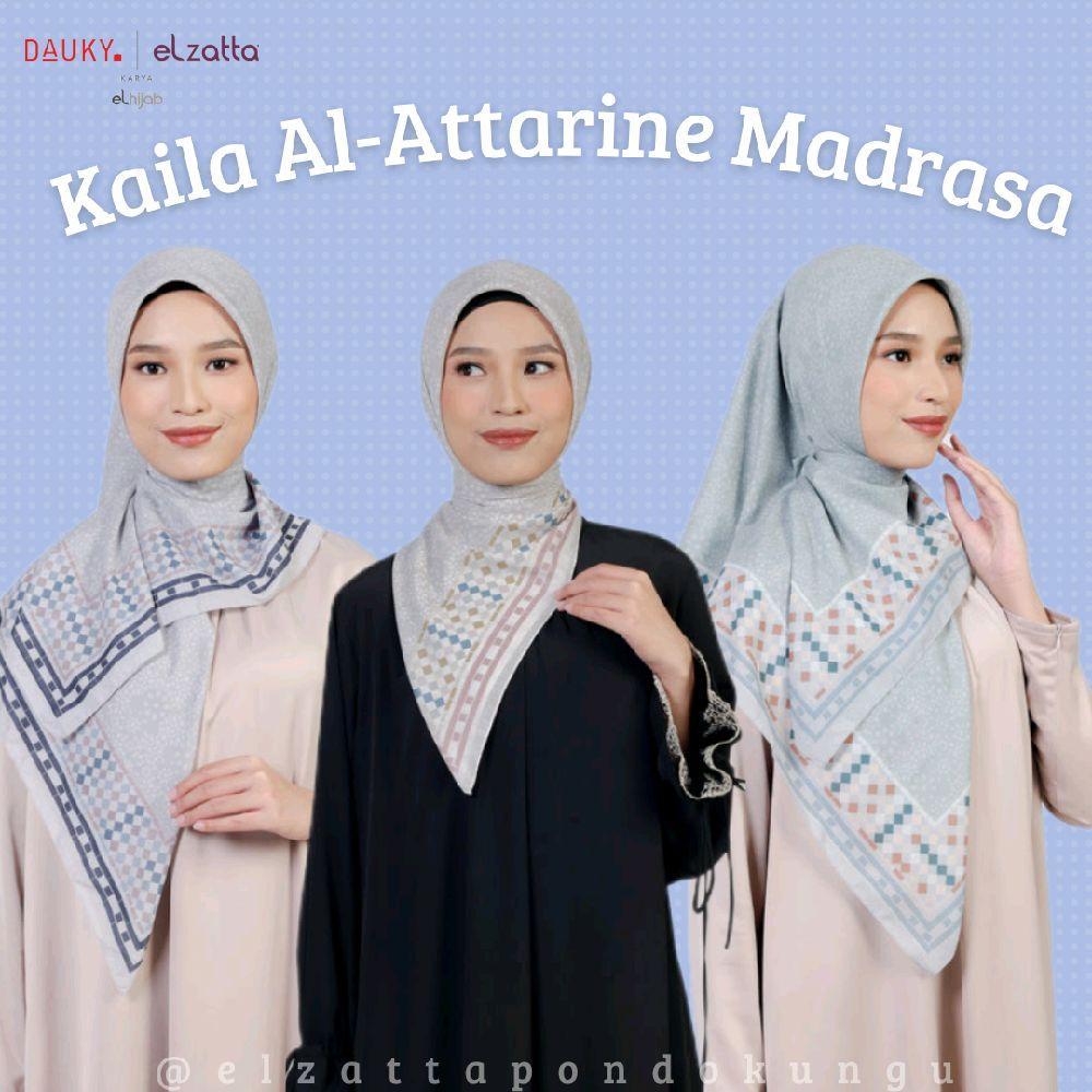 ELZATTA [Kaila Al-Attarine Madrasa] Kerudung Segi Empat Syari Wanita