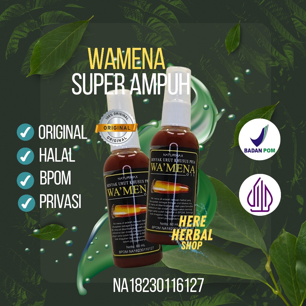 Obat Tradisional DAUN TIGA JARI WAMENA minyak herbal ASLI pembesar permanen