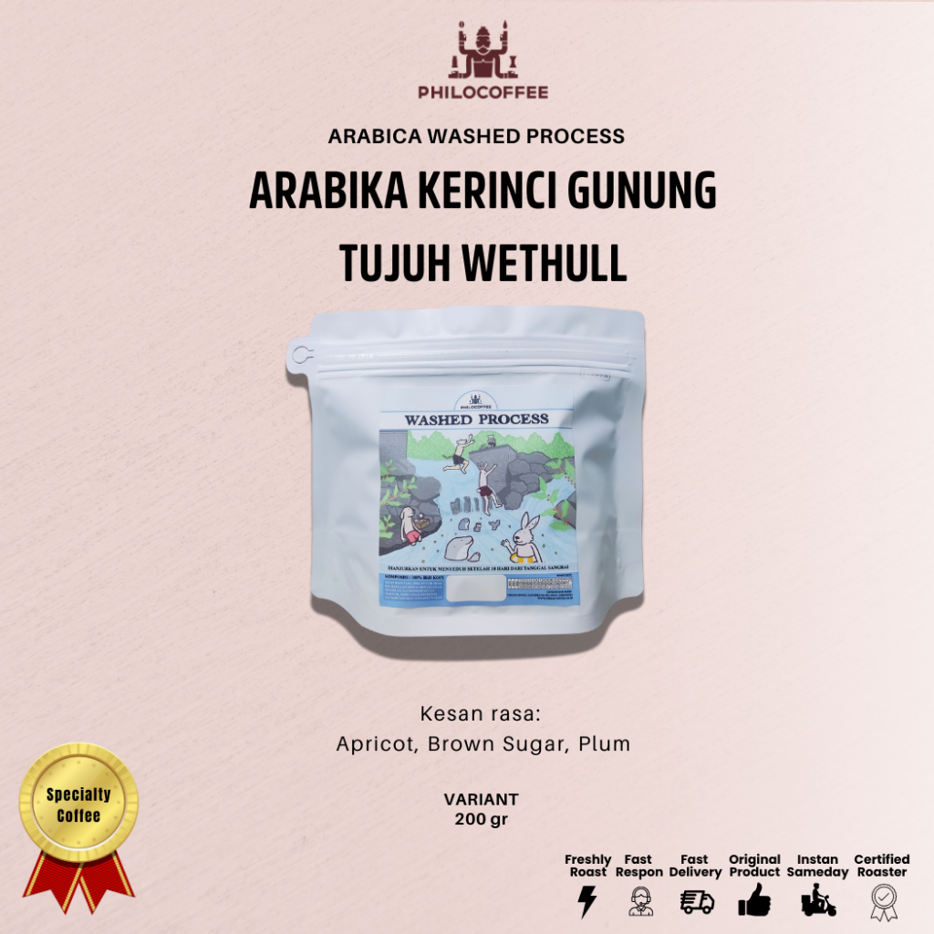 

Kopi Arabika Kerinci Gunung Tujuh Wet Hulled | Arabica Coffee - 200gr