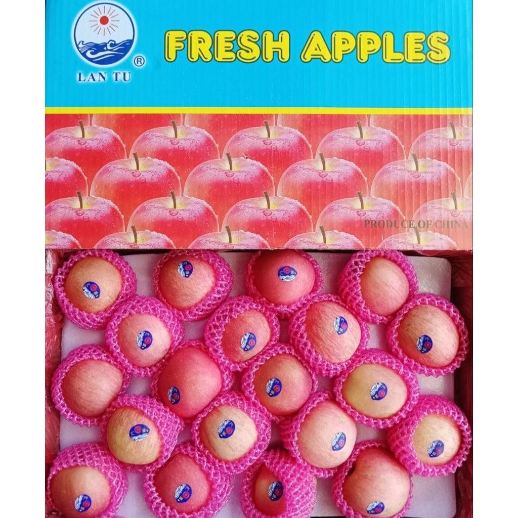 

Apel Fuji Lantu Premium biru 1 dus 17 kg isi 100 pcs