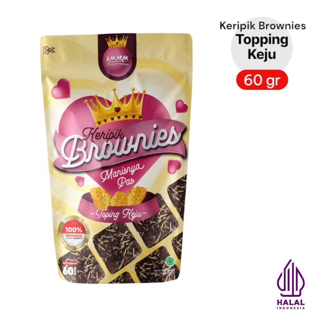 

KAKARAK - Keripik Brownies Topping Keju 65gr