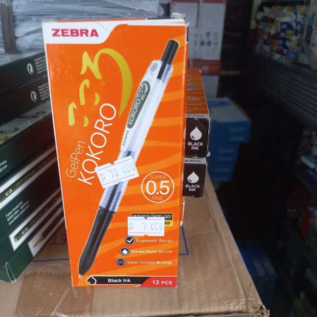 

Ay00! Pulpen Kokoro Zebra Warna Warni 0.5 mm 1 lusin