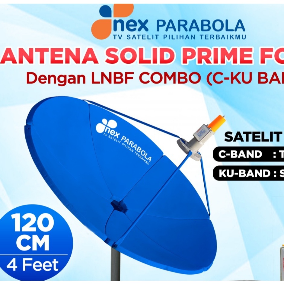 Antena Dish Parabola Solid diameter 120cm NexParabola ( 4 Feet)
