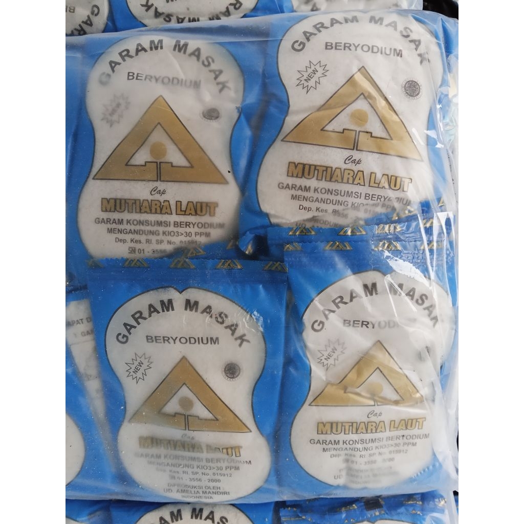 

20 Pcs Garam Berat 100 gr Cap Segitiga Mas Mutiara Untuk Masakan Penambah Rasa makanan