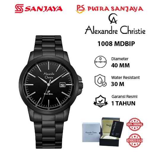 Jam Tangan Alexandre Christie AC 1008 MDBBR(pria) / LDBIP(wanita) / LDBBR(wanita) /  LDBSS(Hitam) / 