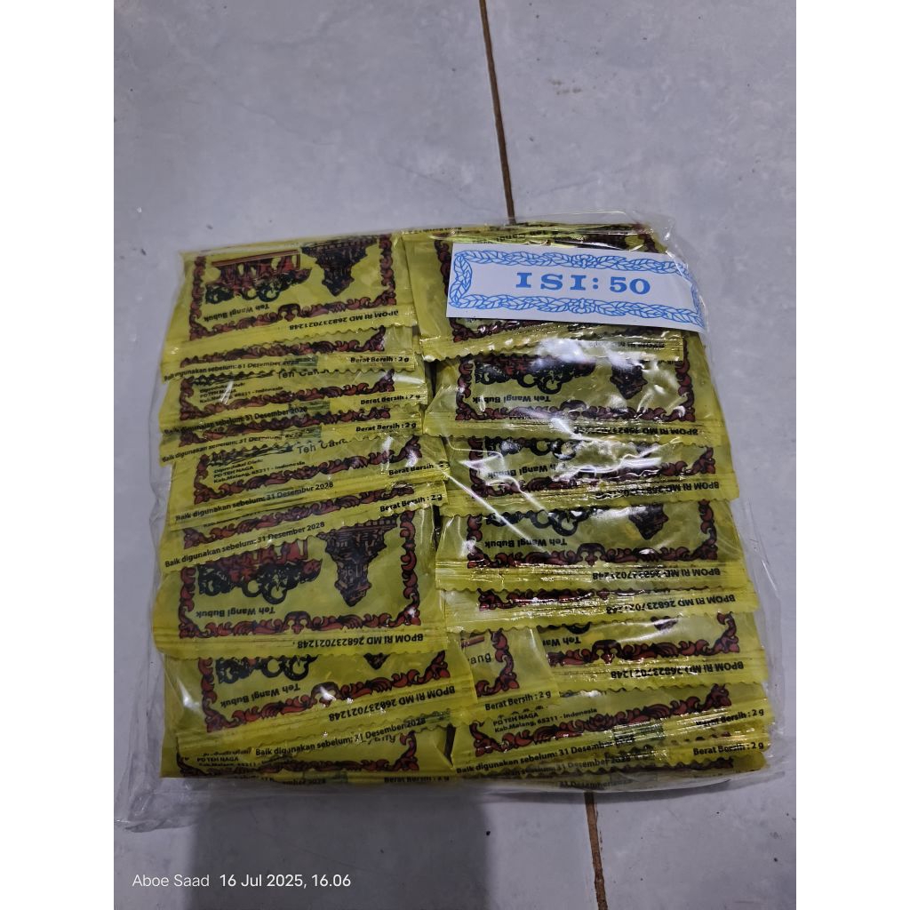 

Teh Candi Wayang wangi isi 50 pcs