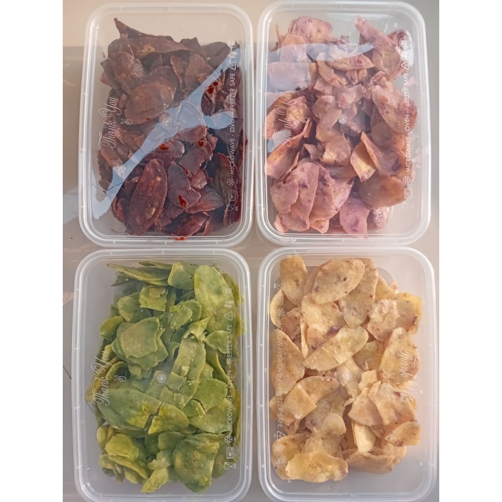 

Kripik pisang lumer Thinwall 500ml isi 125g