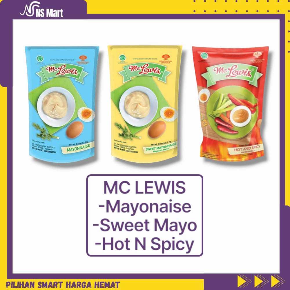 

Mc Lewis Mayonais Original / Sweet Mayonais / Hot Spicy Mayonais