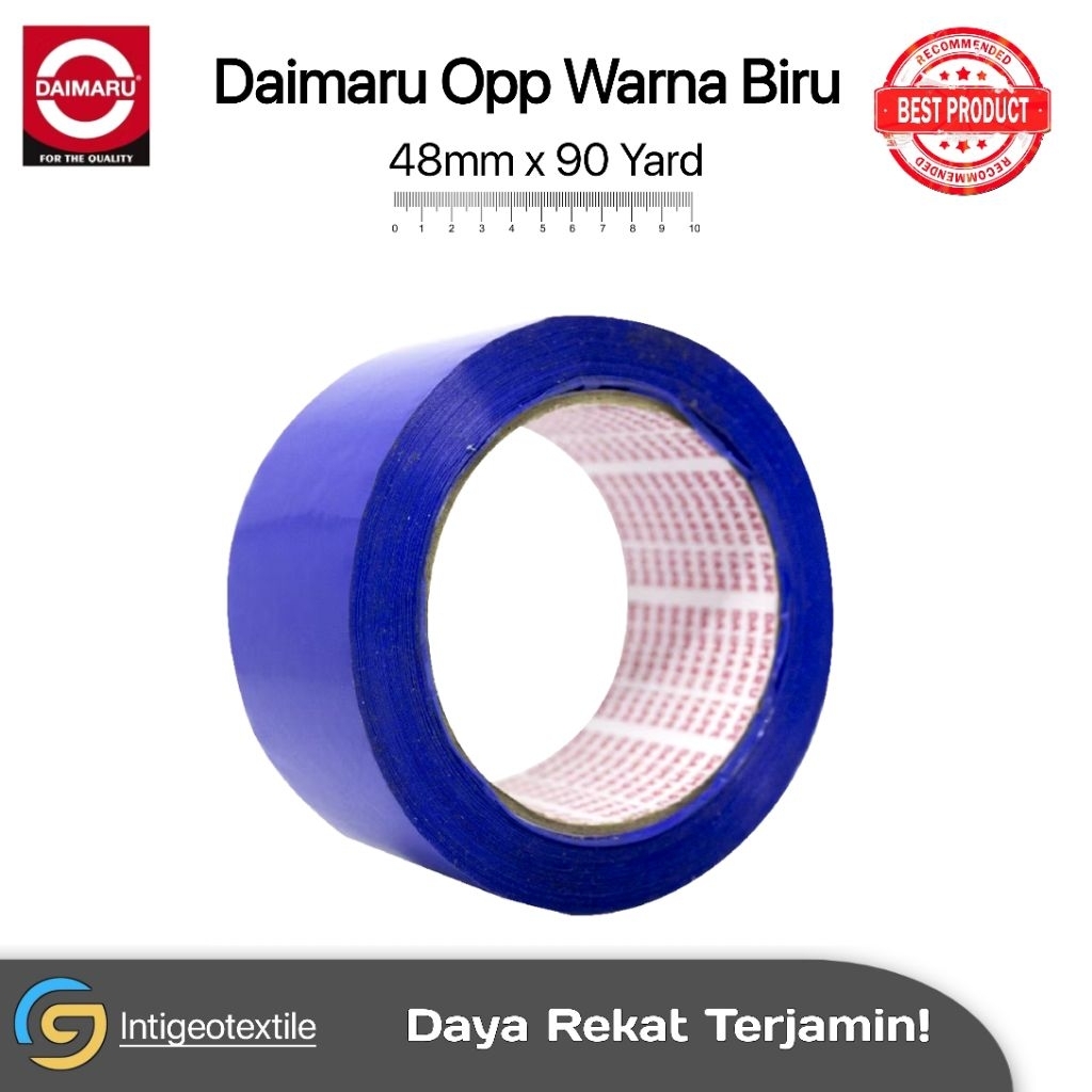

Lakban Daimaru OPP warna biru 48x90y