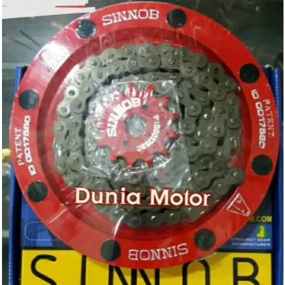 Paket Gir gear sinnob tiger - gear gir rantai satu set tiger sinnob 520-106