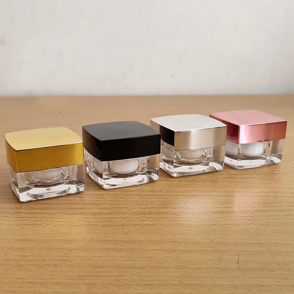 Pot Cream Acrylic 10 gr Kotak / Pot Cream Square 10 gram Import