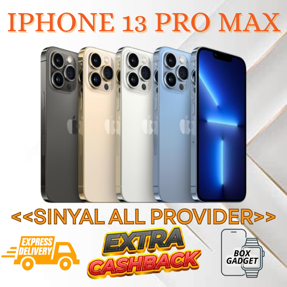 IPHONE 13 PRO MAX 128GB 256GB 512GB SECONDHAND LIKE NEW KONDISI FITUR NORMAL AMANAH TERPERCAYA