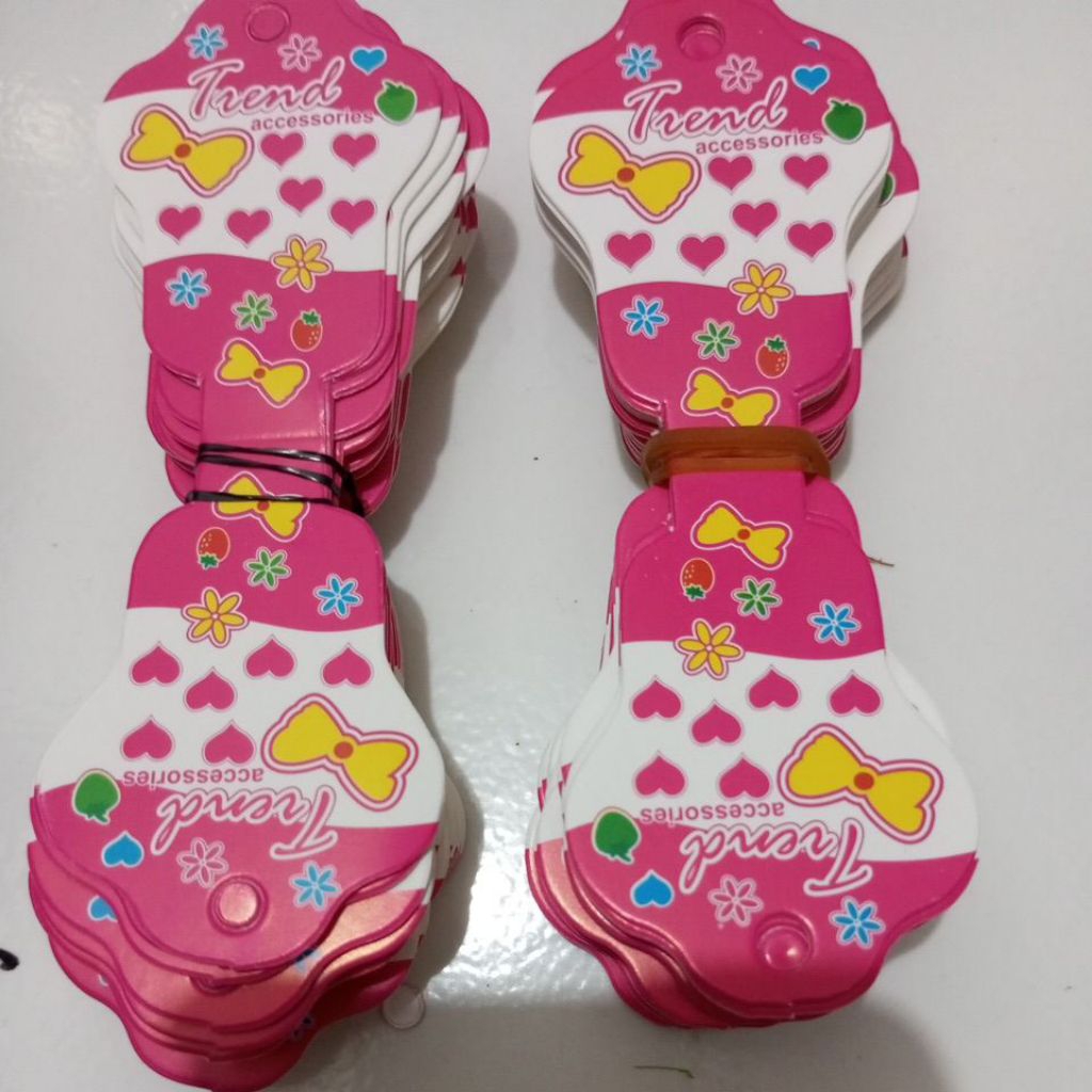 

hang tag aksesoris isi 50 pcs gantungan kalung gelang