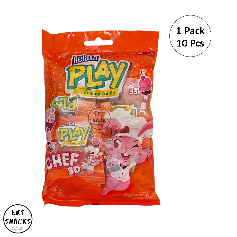

Permen Relaxa Play Chef Gummy Candy [1 Pak 10 Pcs]
