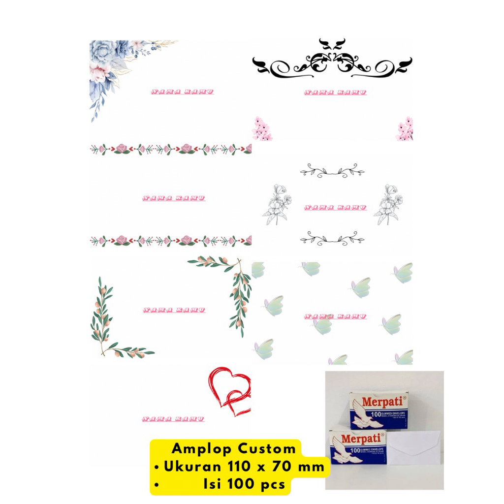 

Amplop Kondangan Custom (100pcs)