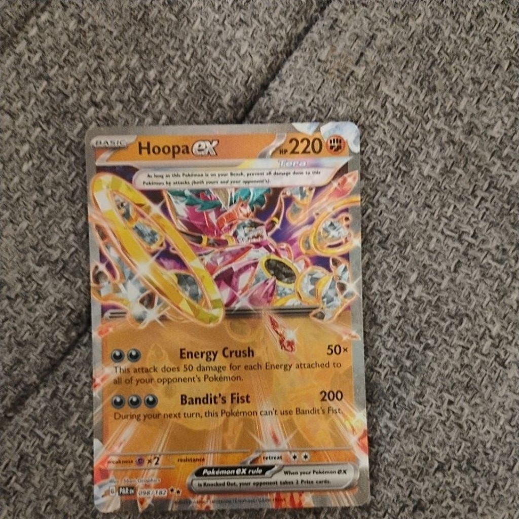 kartu Pokemon inggris hoopa EX Tera