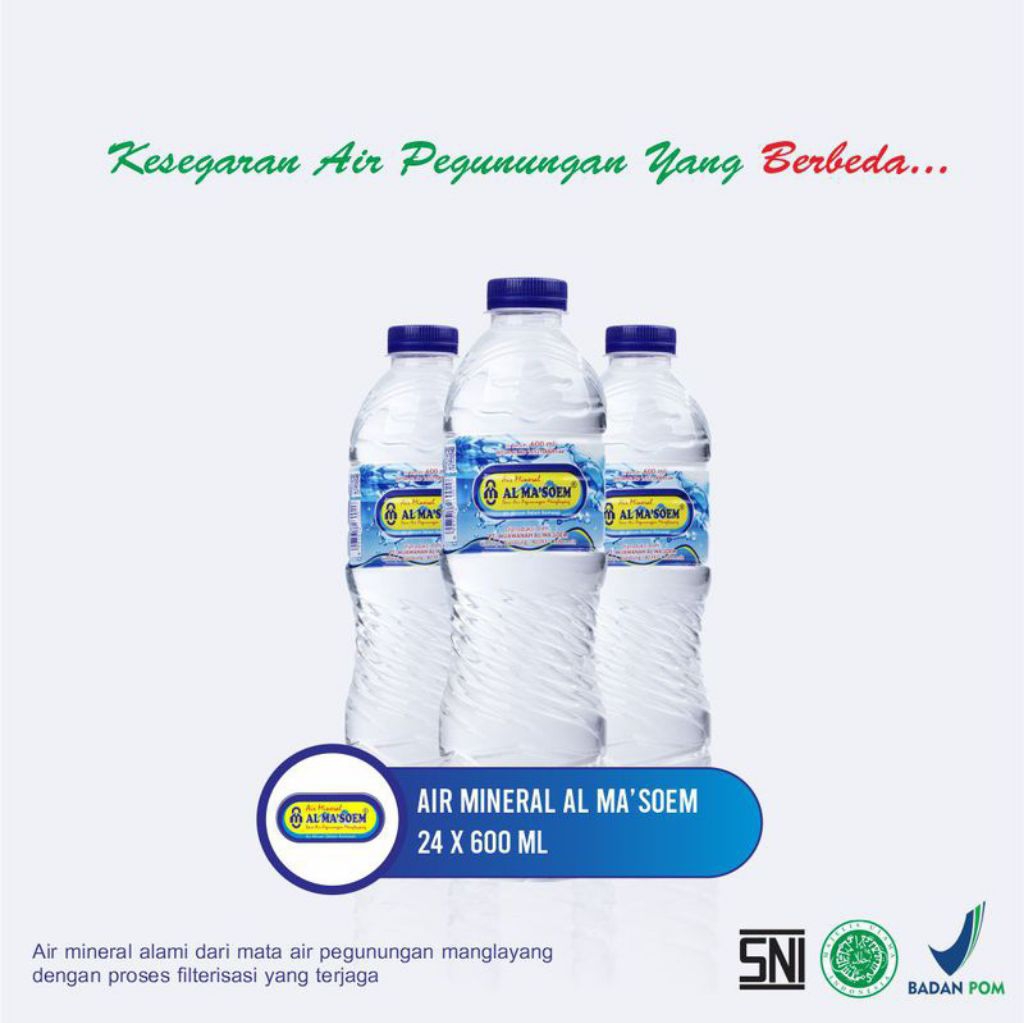 

Air Minum Al masoem Air mineral 950 ml 1 botol