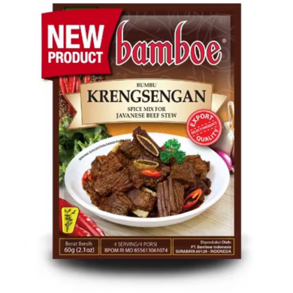 

Bamboe Bumbu Krengsengan 60g – Masak Krengsengan Daging Manis Pedas Khas Jawa!