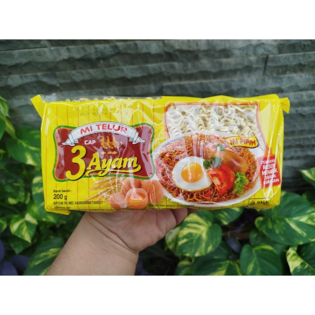 

Cap 3 Ayam Mie Telur Kemasan 200gram