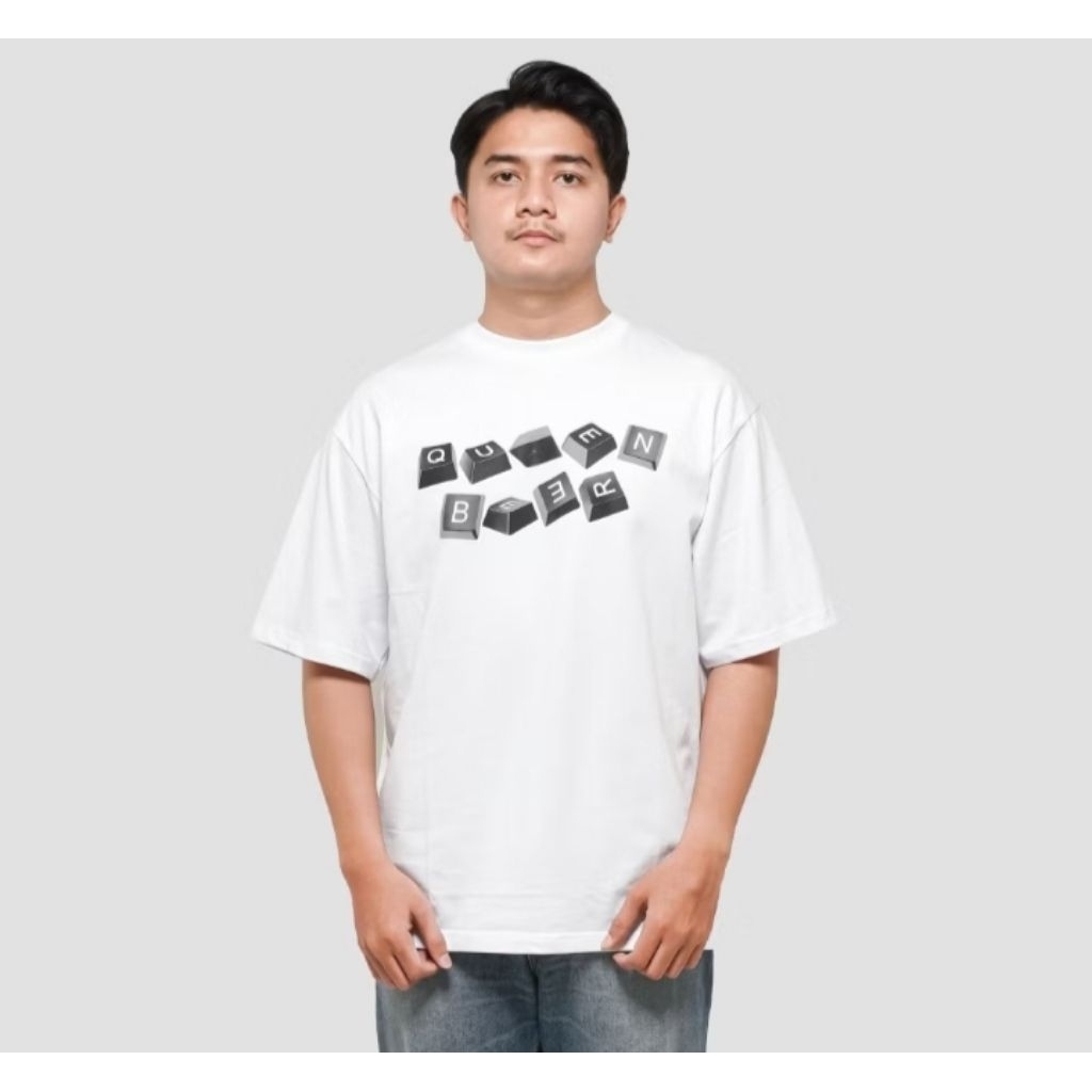 KAOS QUEEN BEER WHITE SIZE L