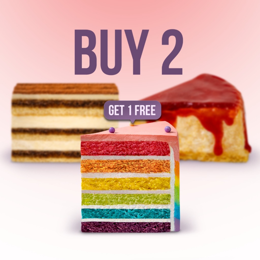 

Buy 2 Get 1 Free Slice Cake