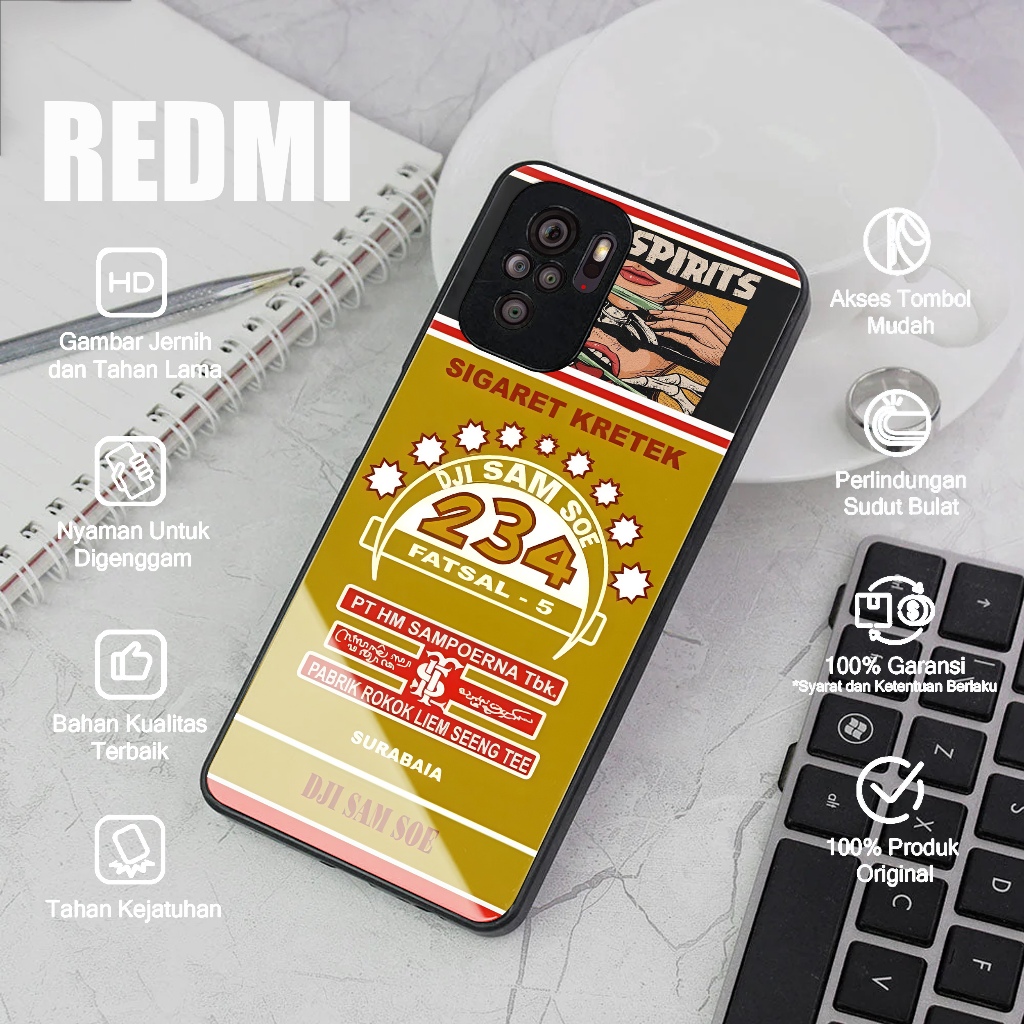 Case REDMI NOTE 10 NOTE 10s Terbaru Soft Case Motif ROKOK - New Case Glossy casing Hp Xiaomi Redmi N