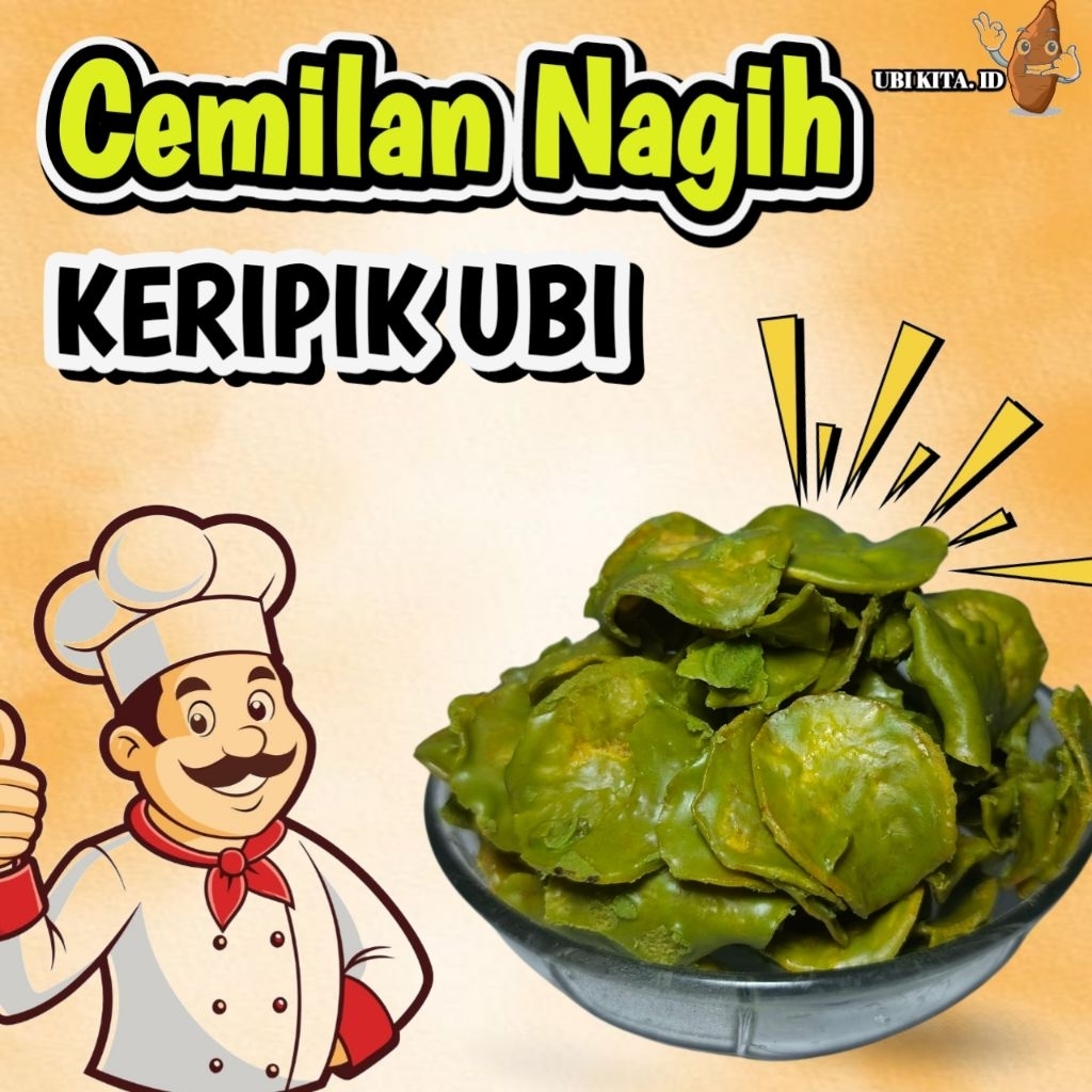 

KERIPIK UBI rasa matcha | Berat 500ML Renyah dan manis