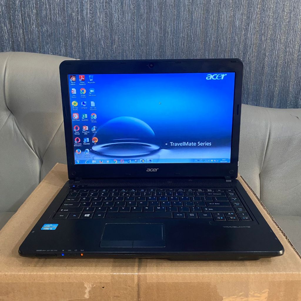 LAPTOP SECOND, Laptop Acer Travelmate P243 Core i3-3110M, Black