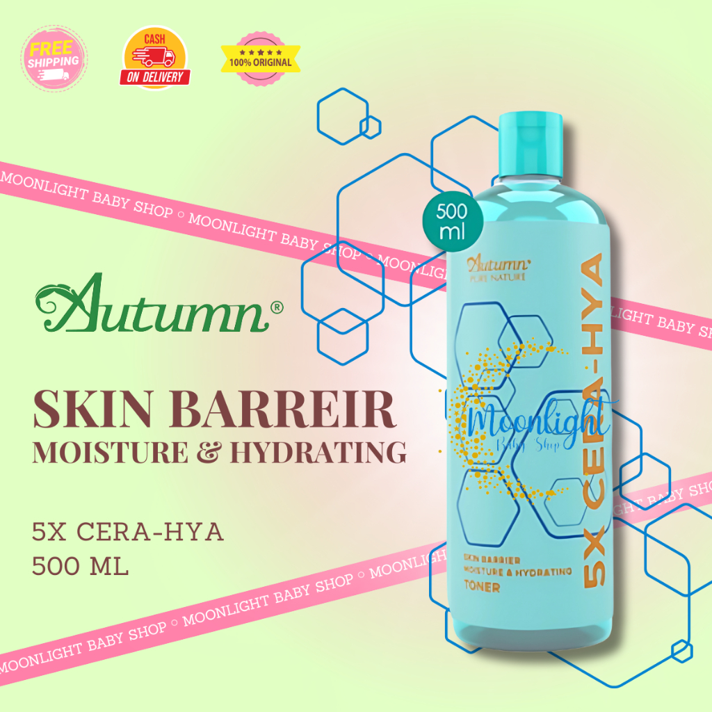 Autumn 5X Cera-Hya Skin Barrier Moisture & Hydrating Toner 500ml