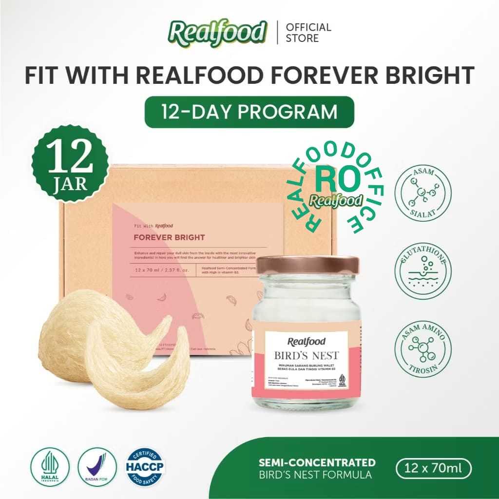 

Realfood Forever Bright 6 Botol & 12 Botol Diskon Harga ( Minuman Sarang Burung Walet ) RO