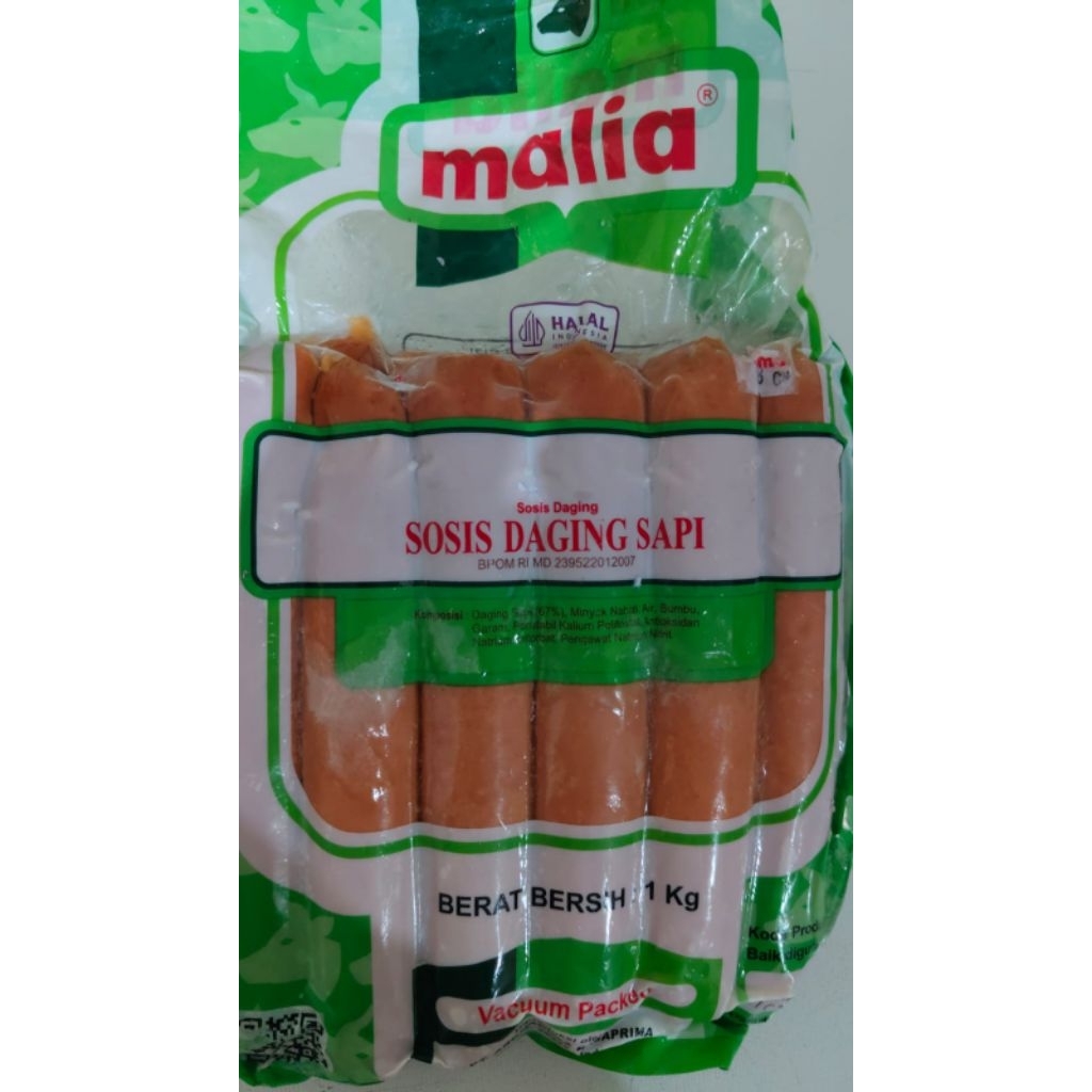 

Sosis Daging Sapi 1 Kg Malia