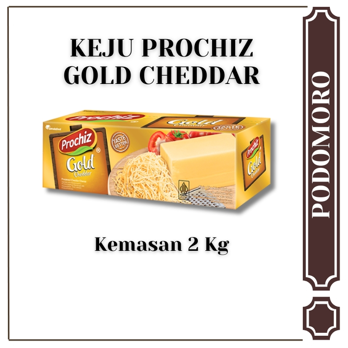 

Keju Gold Cheddar Prochiz Ukuran 2 Kg / Keju Prochiz Gold Cheese 2 Kg