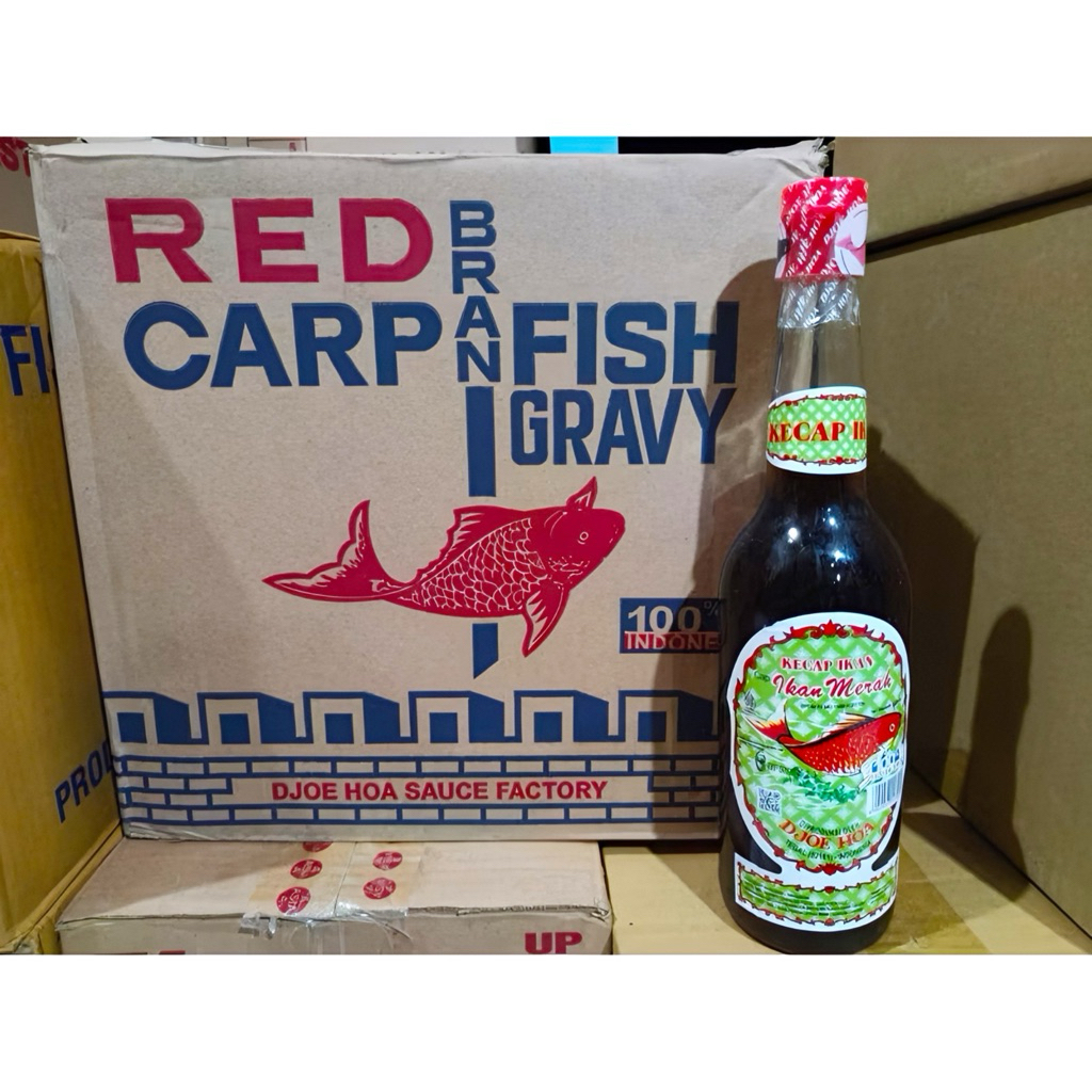 

Kecap Ikan Merah Red Carp Djoe Hoa - 1 Dus Isi 12 Botol