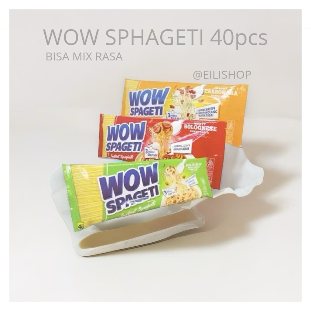 

1DUS WOW SPAGETI CREAMY CARBONARA/METY BOLOGNESE/AGLIO OLIO