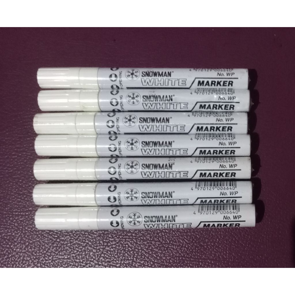 

Snowman White marker