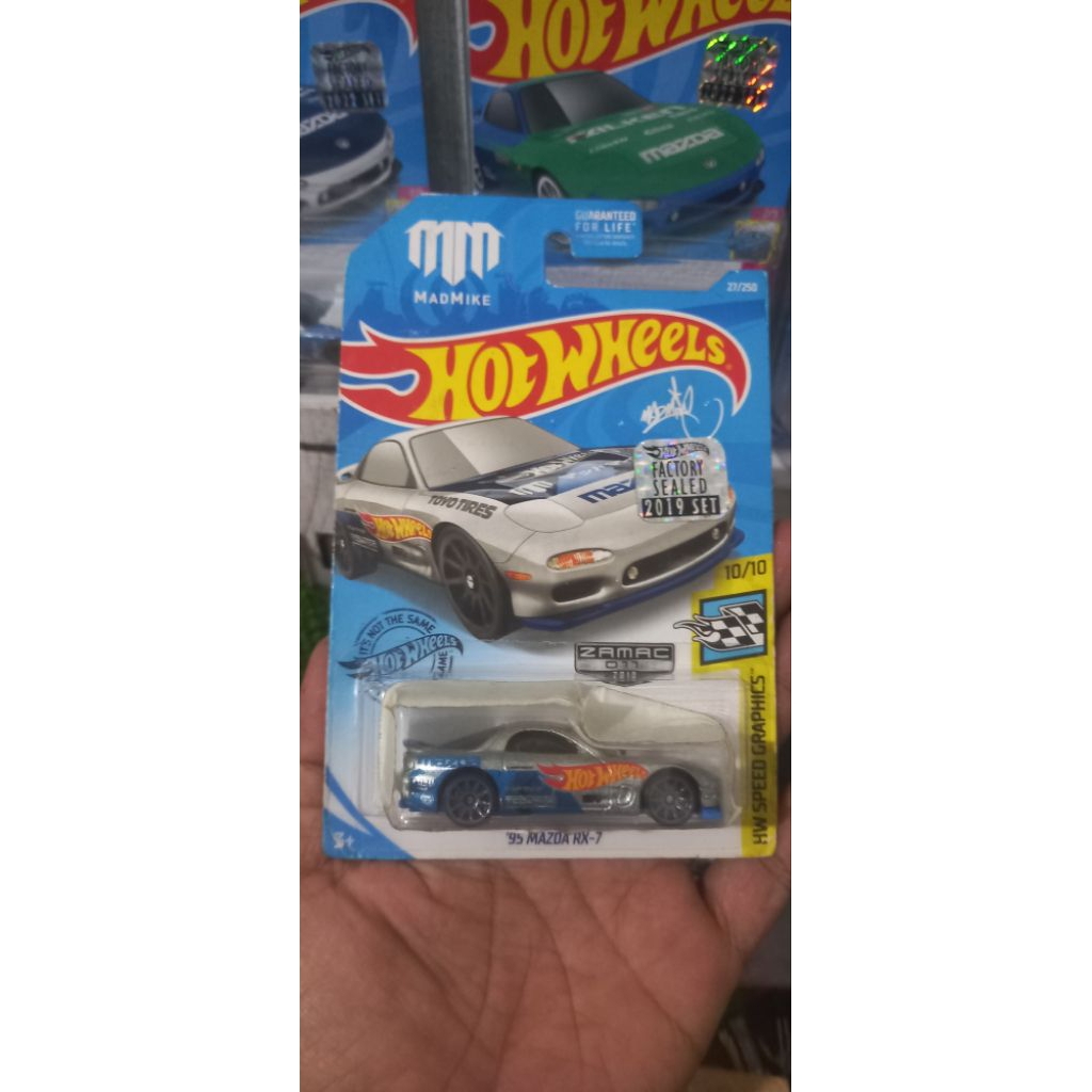 Hot wheels 95 mazda RX 7 ZAMAC (FACTORY SEALED 2019)
