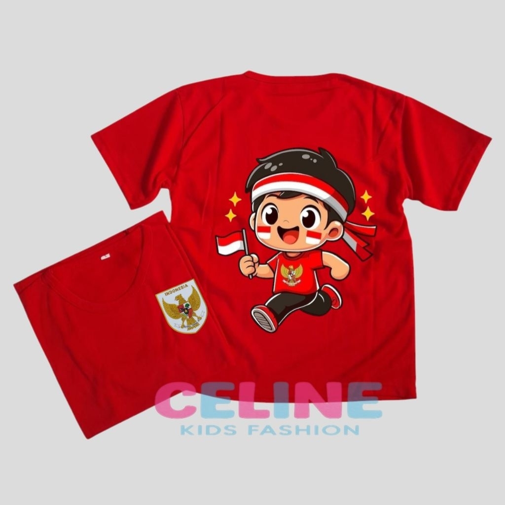 kaos anak 17an lengan pendek kaos 17 agustus