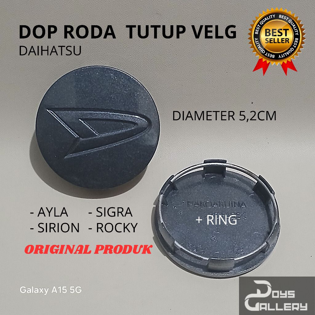 ⭐️ BEST SELLER ⭐️  wheel Dop roda tutup tengah velg diameter 5,2cm plus ring kawat mobil daihatsu ay
